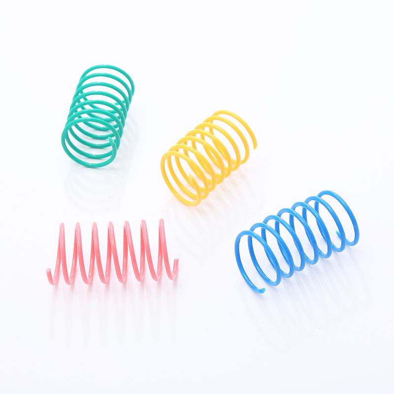 

Разноцветная прыгающая пружинная игрушка для кошек - Эластичная, интерактивная и для самостоятельной игры Length 5cm