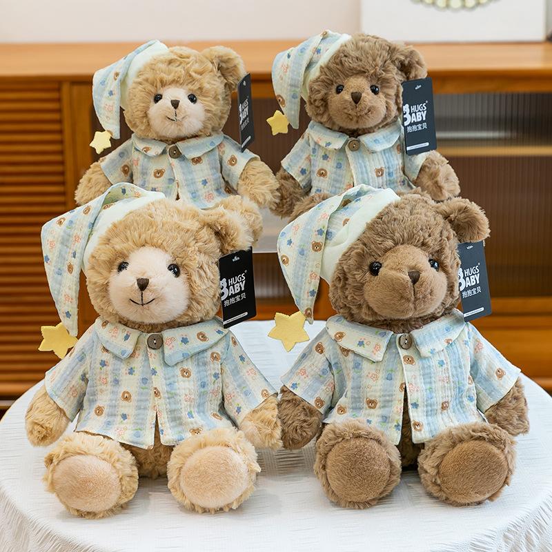 Kleidung Pyjama Baby Bär Plüschtier Puppe Paar Teddybär Tröstender Umarmbär