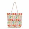 Multifunctional Christmas Printed Thick Rope Shoulder Beach Bag Casual large capacity handbag 7603