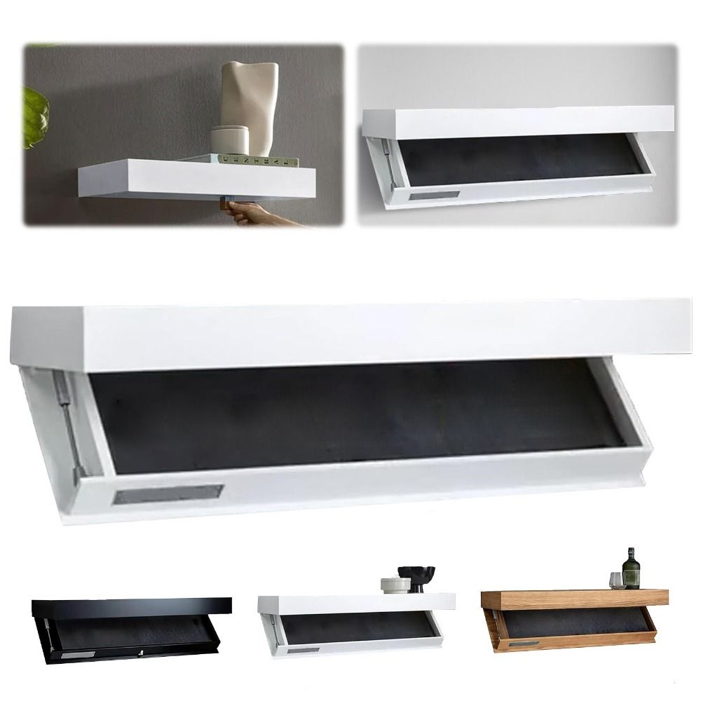 Decorative Concealed Floating Shelf Wall Mounted Secret Compartment Shelf Book Storage