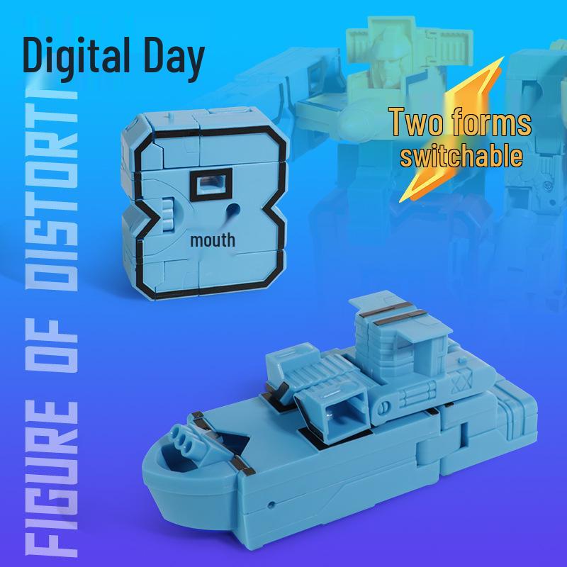 Children's Transforming Robot Car Educational Set