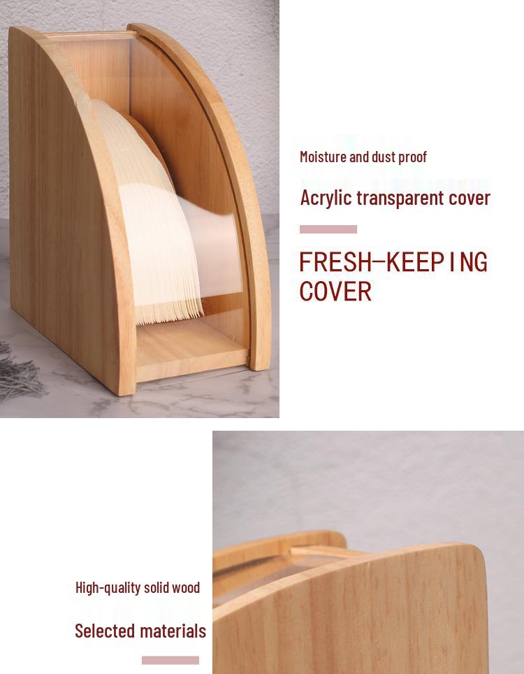 Solid Wood Arched Coffee Filter Paper Rack - V60 Holder