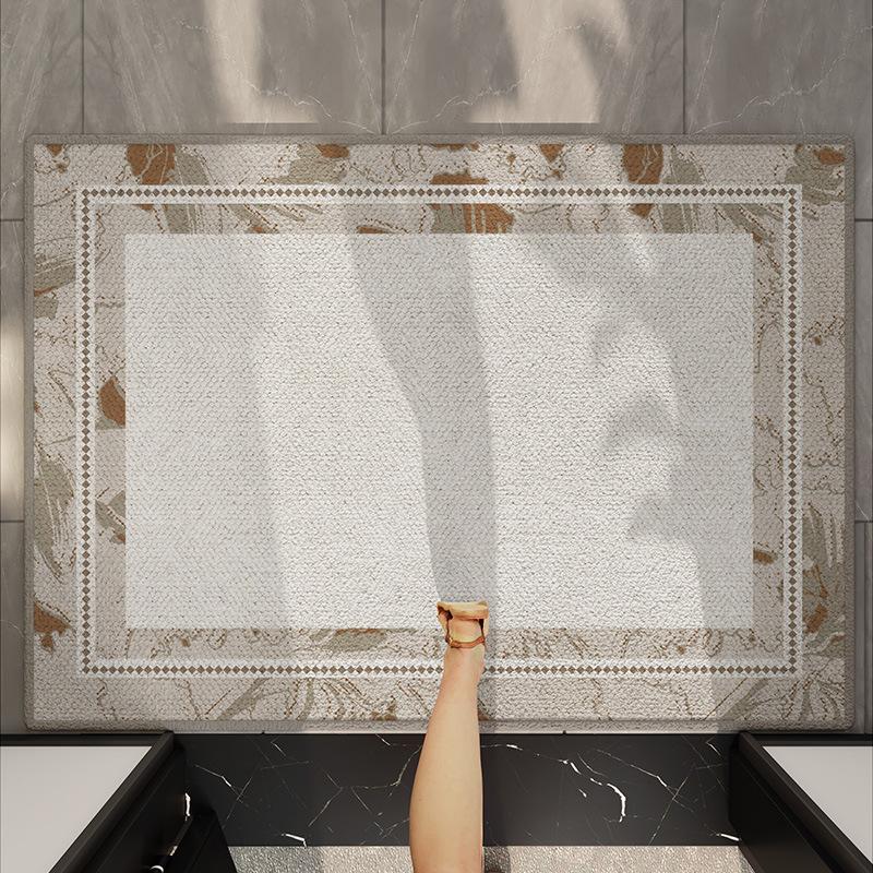 Entry door floor mat Modern high-end door entrance mat Villa household entrance non-slip foot mat can be cut