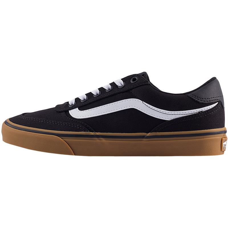 VANS Brooklyn LS Black Gum Sole Men's Canvas Shoes