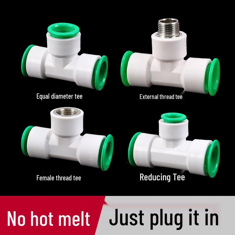 TengZhi PPR Quick-Connect Tee Pipe Fitting