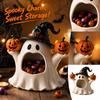 Halloween Candy Jar with Lid for Desktop Storage and Party Display