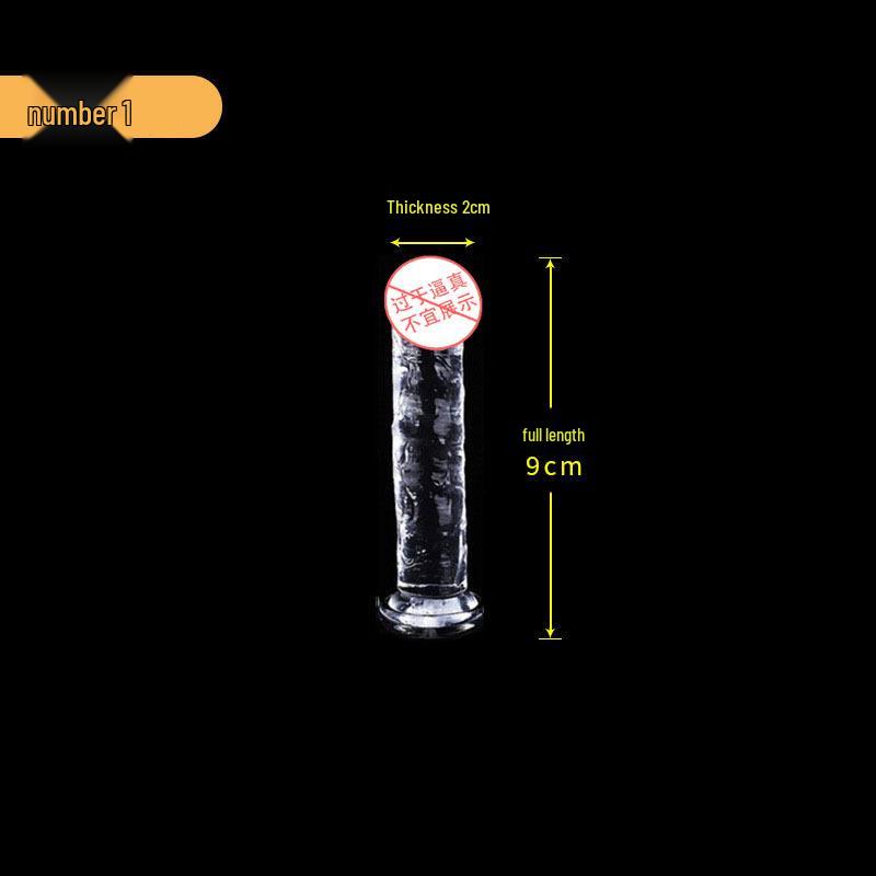 Yongai Crystal Transparent Simulation Dildo for Adults