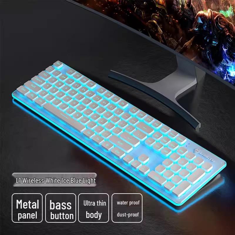 Langtu Silent Wired Mechanical Keyboard and Mouse Set for Office Use - Men & Women