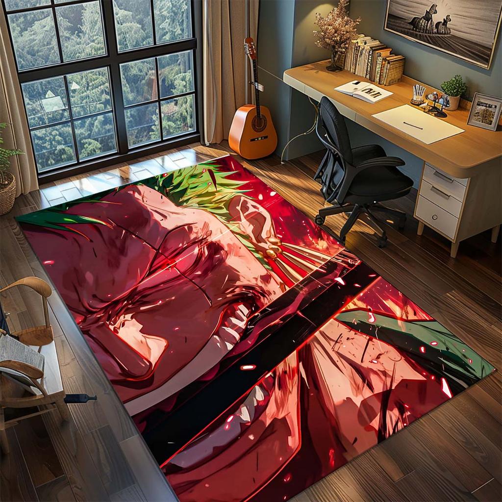 One Piece Anime Rug Carpet Large Area Rug Non Slip Washable Floor Mat Gamer Room Bedroom Home Decor -QJY