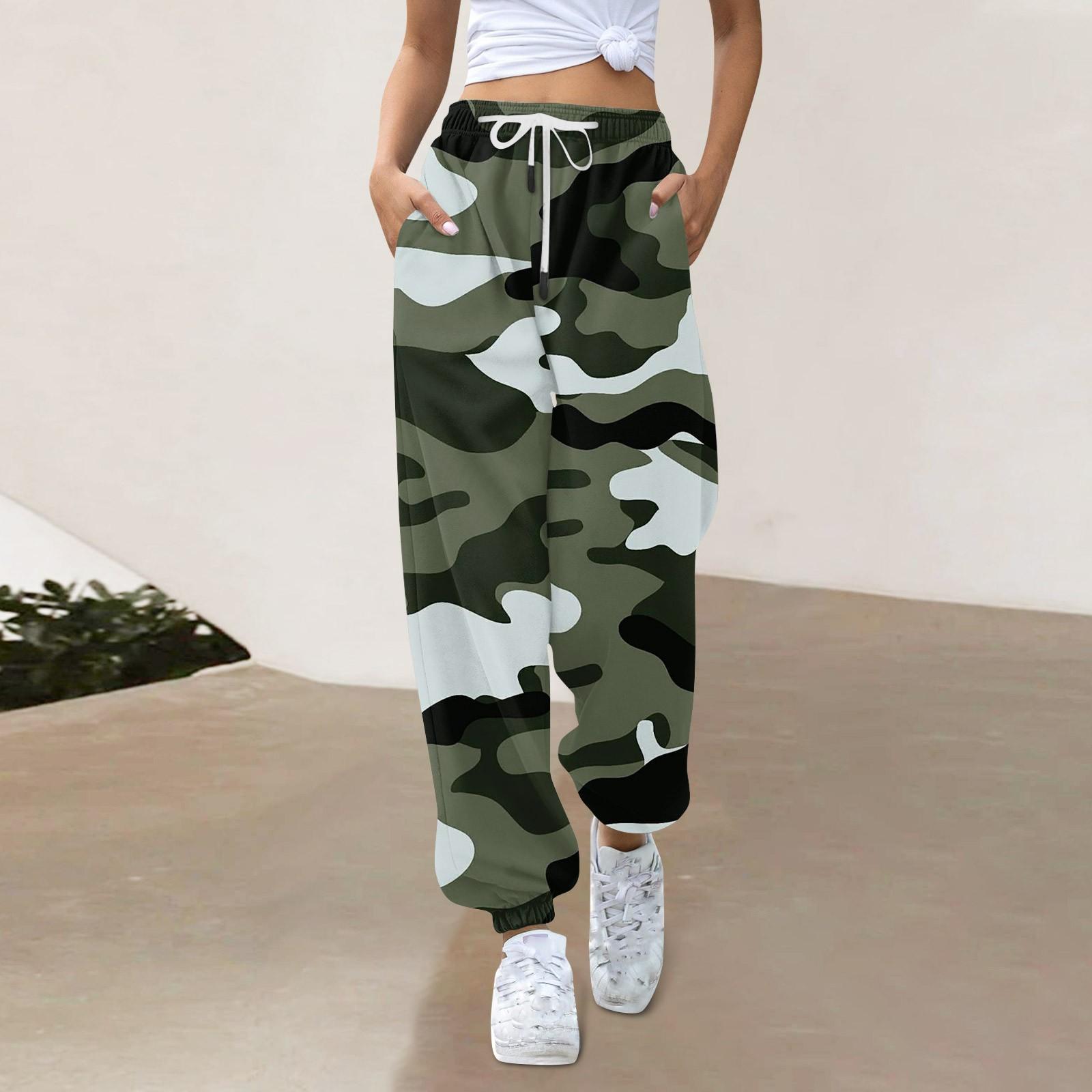 

Женские повседневные модные спортивные штаны Повседневные брюки с принтом XXXL зелёный