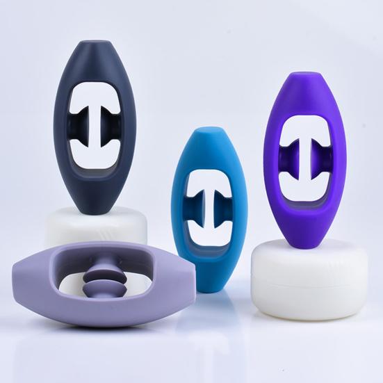 Hand Grip Strengthener with Suction Cup Stress Relief Finger Exerciser Hand Muscle Strengthening Trainer Silicone Ring Toy