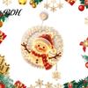 Window Mounted Ambient Lighting Christmas Suction Cup Light, Santa Claus Xmas Tree Indoor Decorative Snowman Glass Ornament, Holiday Party Acrylic