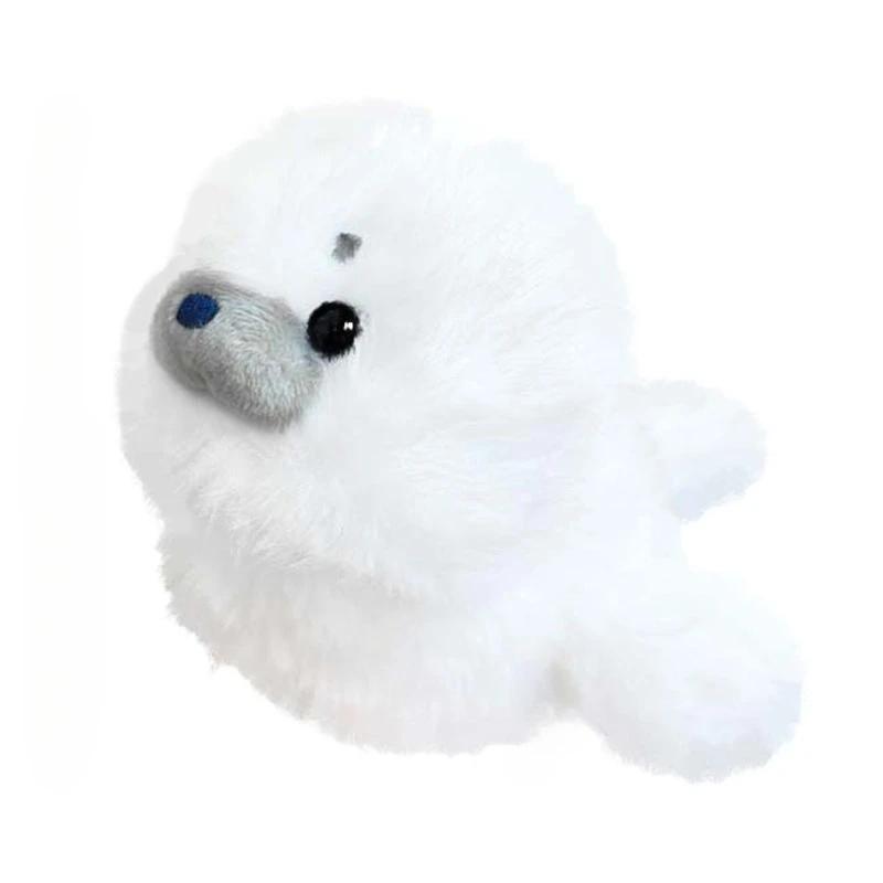 Kawaii Sea Family Plush Toys Soft Fluffy Seal Doll Cute Shark Desktop Pets Plushie Walrus Office Companion Lovely Children Gift