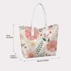 Floral Printed Tote Bag Fashion Casual Large Capacity Handbag for Daily Shopping Travel Outdoor Use