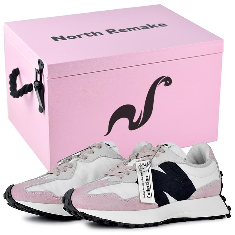 

New Balance NB 327 Abrasion Resistant Lightweight Low top Running Shoes Women s Pink MS327FE(Team679-S-BOX) 37