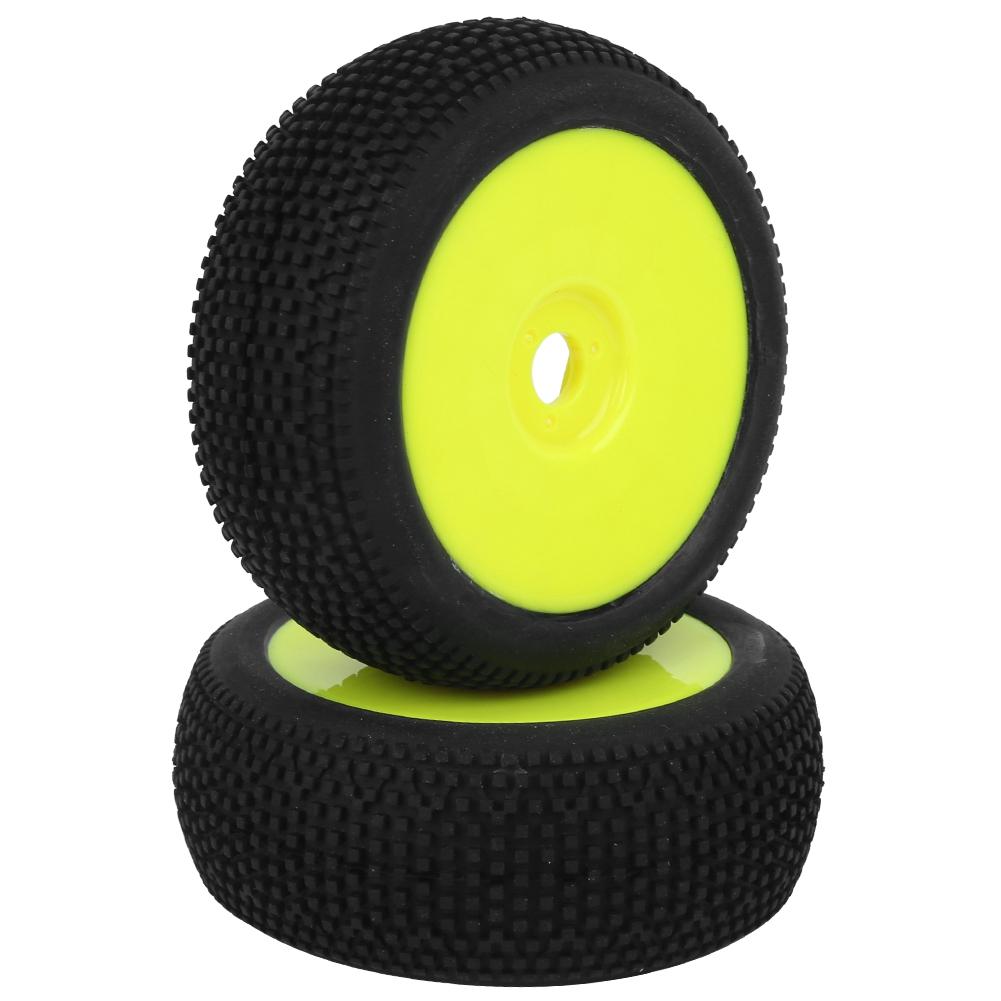 2pcs RC Rubber Tires 17mm Hex Wheel Hub for 1 8 Buggy Truck Off Road Model Crawler Car