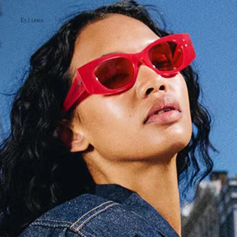 Fashion Sunglasses Classic Retro Cat Eye Glasses Women  Vintage Travel Small Rectangle Sun Glasses Female Eyewear Shade