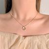 Simple Temperament Golden Beanie Necklace Female