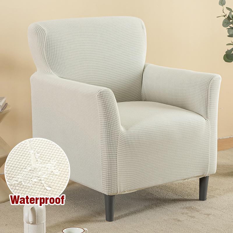 Waterproof Stretch Armchair Cover Sofa Cover for Living Room Thick Soft Chair Cover with Elastic Bottom Couch Cover for Pets Kid