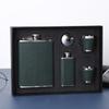 301-400ml 2 Flaschen Tragbares Flachmann-Set mit Bechern für Whiskey Wodka Wein Kanne Alkohol Outdoor-Geschenk Trinkflasche