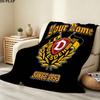 1PC Dresden Den Custom Custom Name Patterned Flannel Blanket Suitable For All Seasons for Home Decor Warmth and Comfort Gifts Holiday Gift