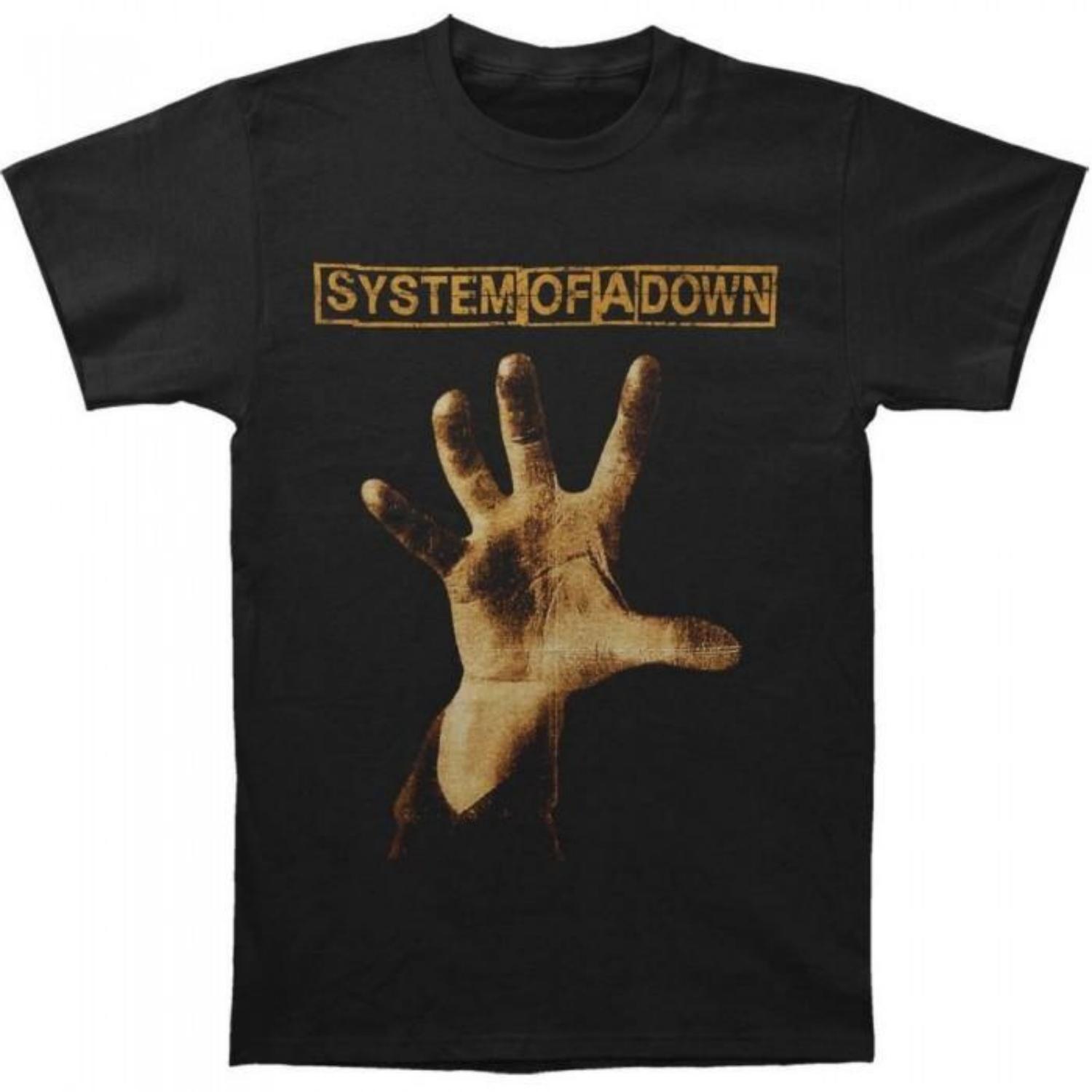 

System Of A Down Unisex Adult Hand T-Shirt S разноцветный