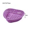 Hardness Bread Fruit Vegetables Basket Household Rattan Basket  Restaurant Serving Tabletop Display