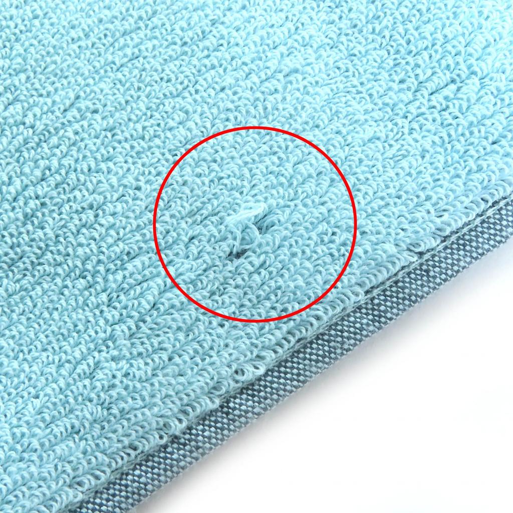 Great CHANEL COCO Mark Large Bath Towel and Towel Blanket Light blue black Used