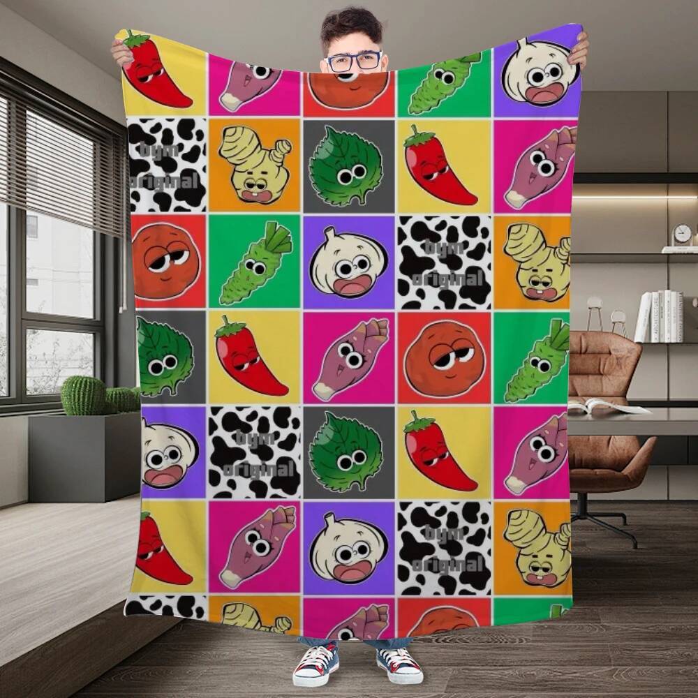 blankets Cartoon Cute Blanket Soft and Comfortable Children's Nap Blanket Portable Travel Flannel Blanket
