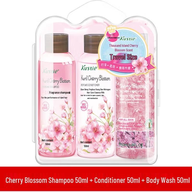 

Kustie Cherry Blossom Travel Bath Set