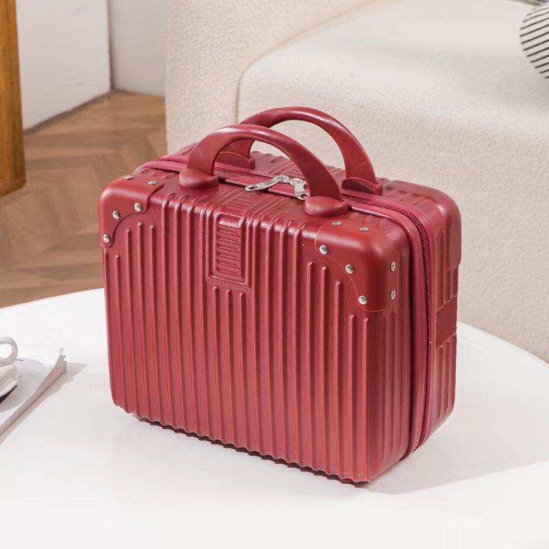 14" Retro Makeup Case - Mini Suitcase Handbag Storage Bag for Travel