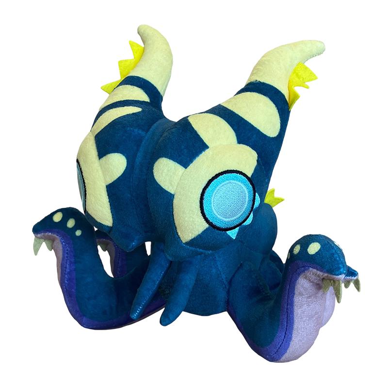 Gsc Monster Hunter Schattige Q-Versie Monster Knuffelpoppen Hellfire Octopus Lagiacrus Gravios Spel Anime Periferieën Verzamelcadeaus beige