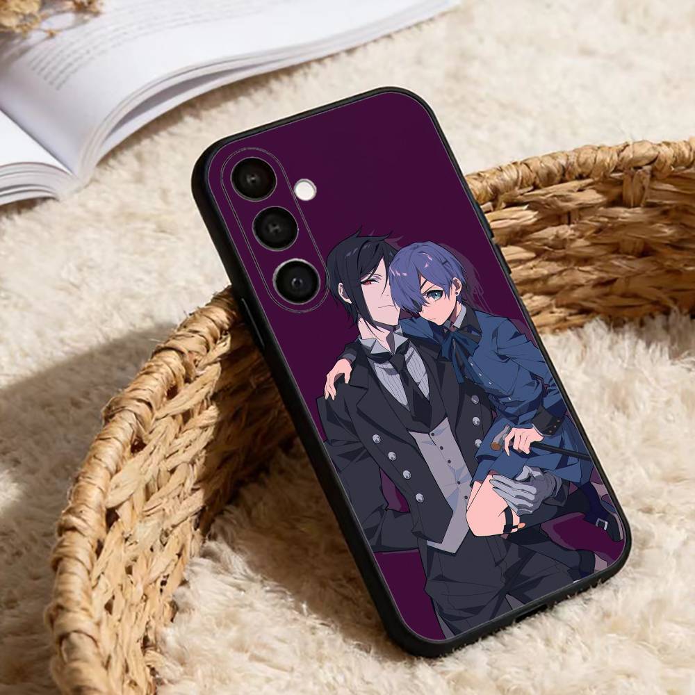 Schwarze B-Butler Anime Sebastian Handyhülle Für Samsung Galaxy A91,80,73,72 ,71,53,52,32 ,31,22,21s,20,Weiche Schwarze Hülle