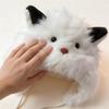 Ear Protection Plush Beanie Warm Lei Feng Cap Cute Faux Fur Hat  for Women