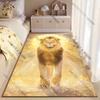 Majestic Spiritual Powerful Radiant Lion Carpet Yoga Living Room Room Decor Children's Crawling Mat Doormat Area Rug