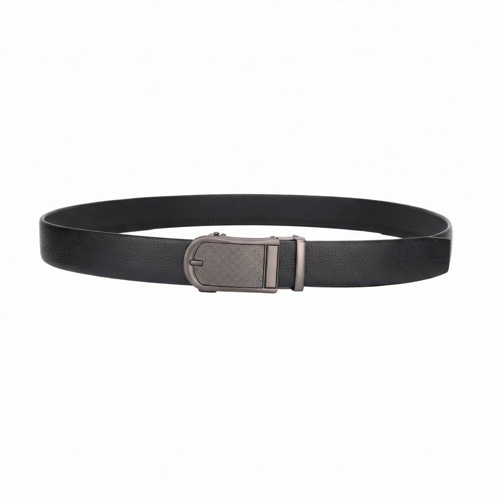 Men's Genuine Leather Automatic Buckle Belt - High-End Business & Casual Style