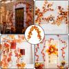 1/3/5PC Artificial Autumn Maple Leaf Decoration Thanksgiving Simulation Maple Leaf Rattan Home Party Decor Autumn Decor Leaves