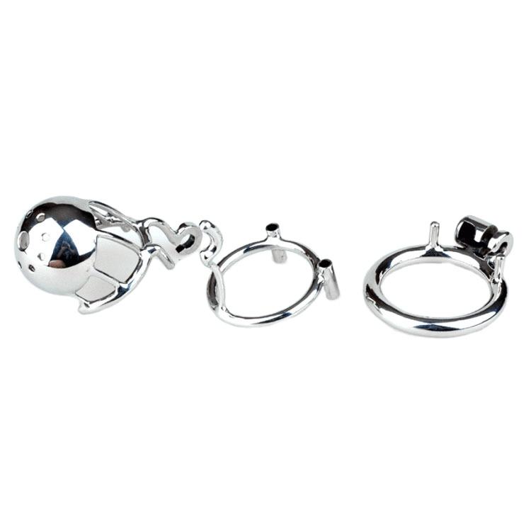FHTF 316L Stainless Steel Large PA Lock Male Chastity Device Penis Cage Sex Toys for Men Bondage