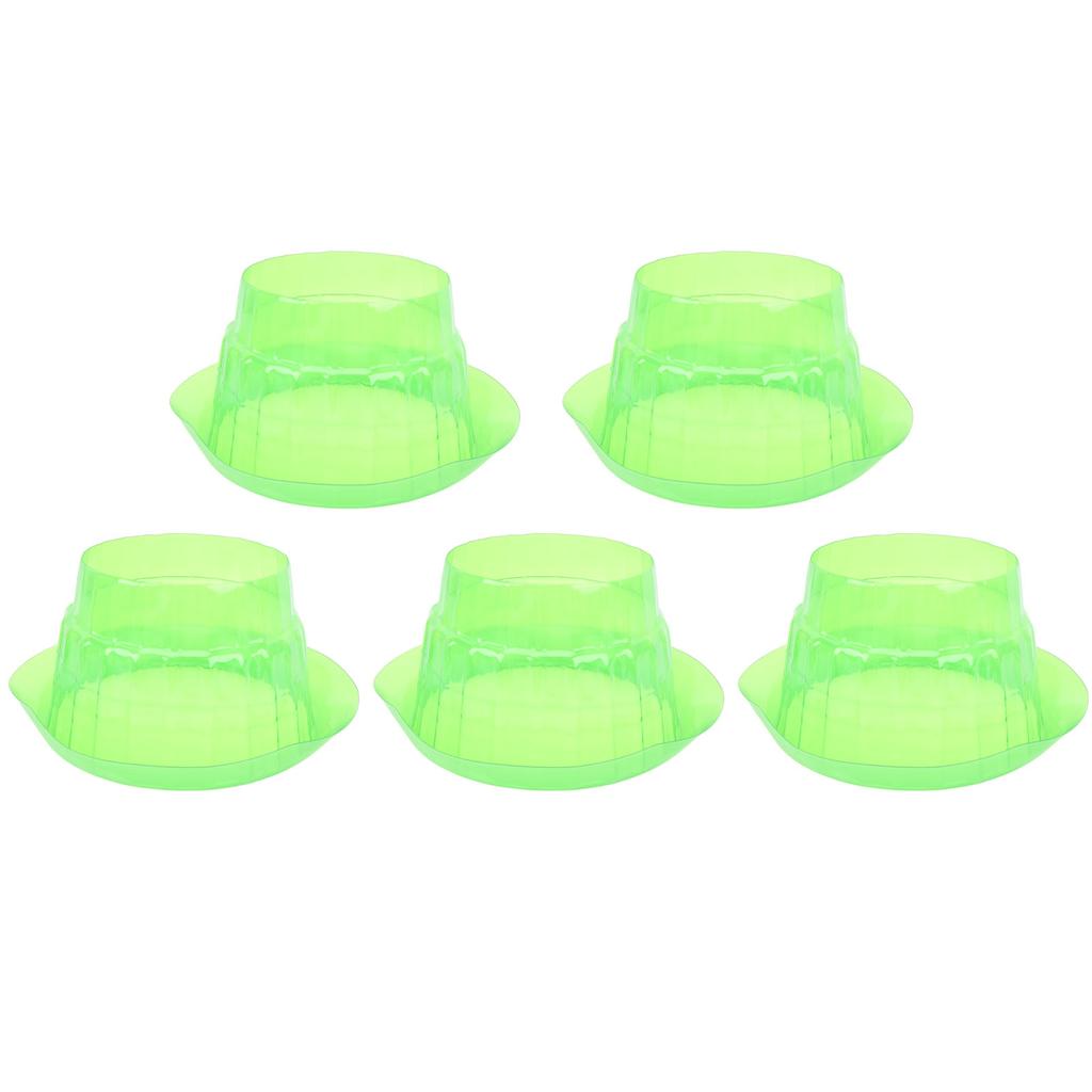 10Pcs Slug Collars PP Green Transparent Slug Snail Protective Collar Garden Cloches for Household