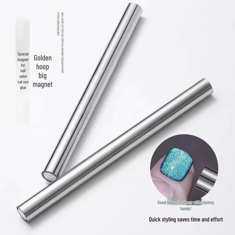 Golden Cudgel Double-Headed Nail Art Magnet for Cat Eye Gel Polish