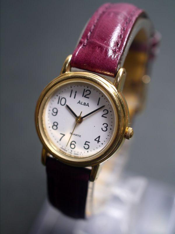SEIKO ALBA Quartz Watch 3-hand Women's Y136-6A80 Ad378