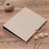 Simple Linen DIY Photo Album Adhesive Scrapbook Album Wedding Album Retro Family Large-Capacity Photo Album Creative Gifts
