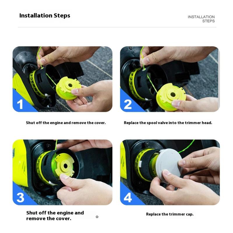 Fadenspule Ersatz für Ryobi Rac143 36V 20Ft Auto Feed Akku-Rasentrimmer Spule Faden