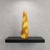 3D Printed Twisted Vase Silk-Like Minimalist Flower Arrangement Holder Nordic Style Decorative Flower Vase for Coffee Table Shelf Office Decor