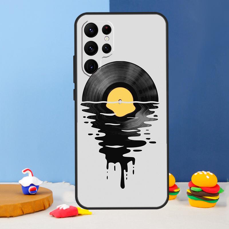 Vinyl Record Retro Phone Case For Samsung Galaxy S25 Ultra S9 S10 S20 S21 S22 Plus S23 FE S24 Ultra Cover Coque