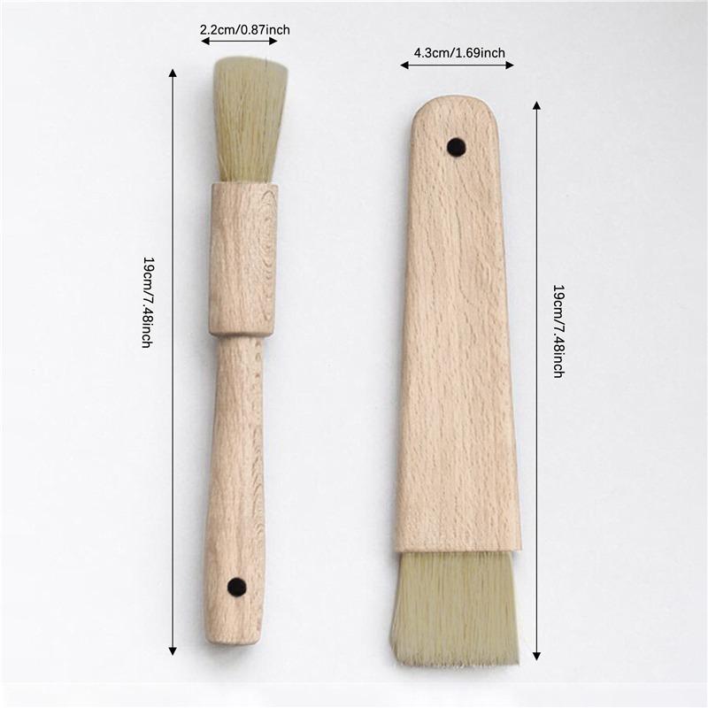 Kitchen Barbecuing Oil Basting Baking Brushes Wooden Handle Sauce Butter Pastry Brush Baking Cooking Tools Bakeware