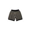 Children's Retro Houndstooth Cotton Knit Cardigan Vest
