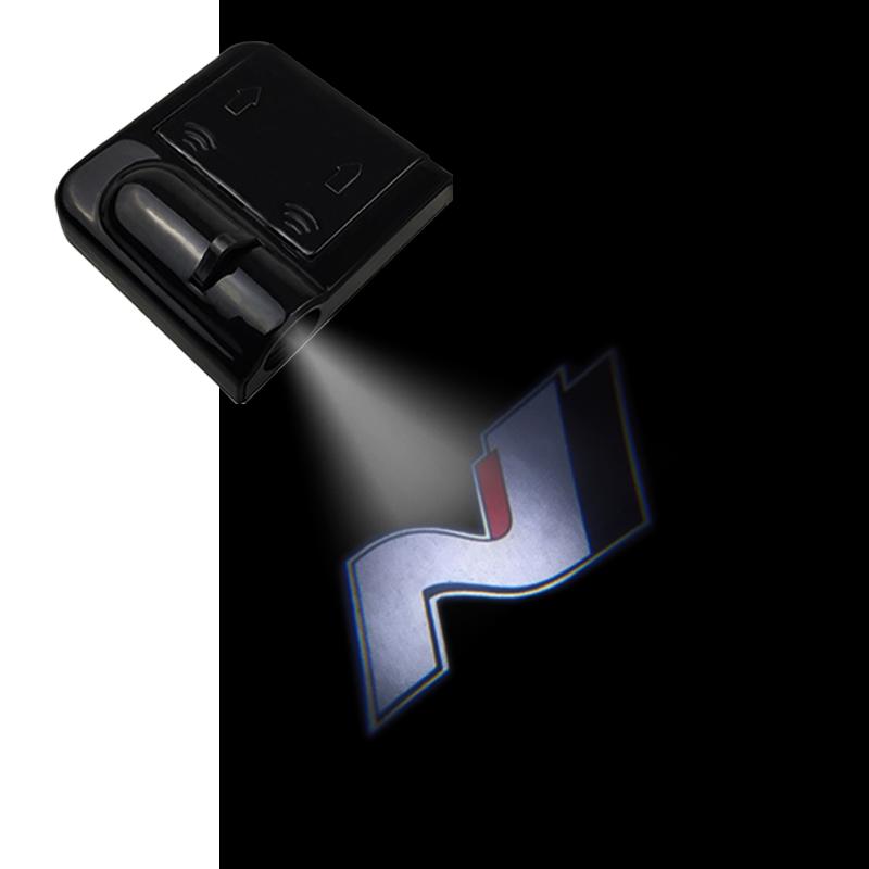 CMQW3 1PCS For Hyundai N NLINE i30 i30n Kona Santa Elantra Tucson SOUL Logo Led Car Door Welcome Lights Laser Projector Decor Lamp 1PCS for 1 door