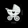 For Creative Cute Baby Carriage Metal Cutting Dies Stencil DIY Scrapbooking Embossing Tool DIY Paper Cards Album Decor Top Sale