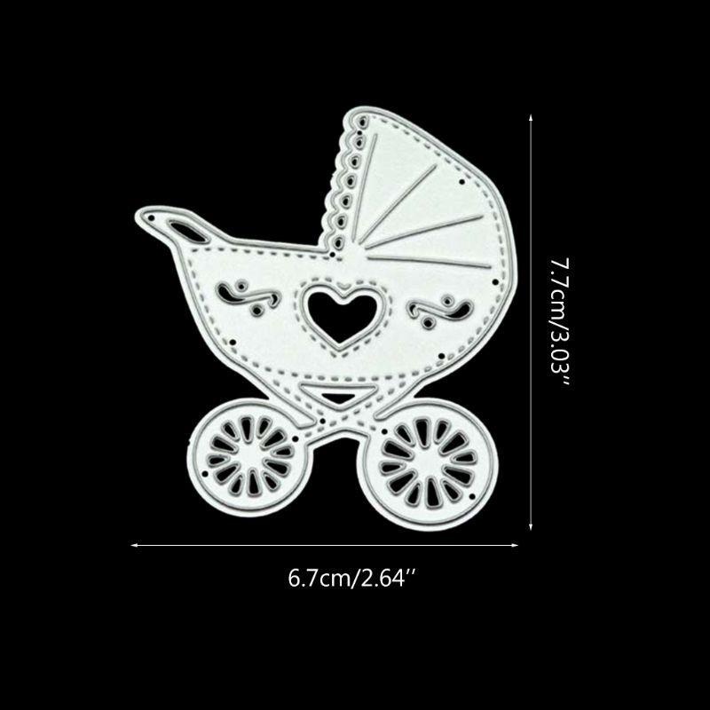 For Creative Cute Baby Carriage Metal Cutting Dies Stencil DIY Scrapbooking Embossing Tool DIY Paper Cards Album Decor Top Sale